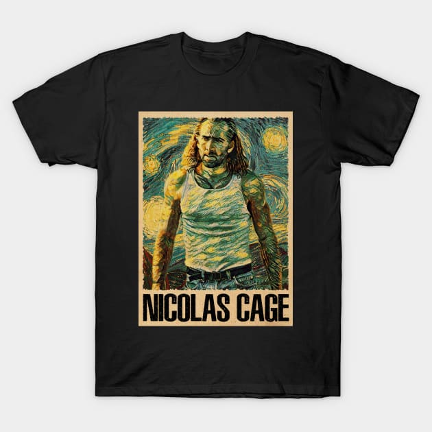 Cage Unleashed Intense Emotions And Powerful Portrayals T-Shirt by Silly Picture